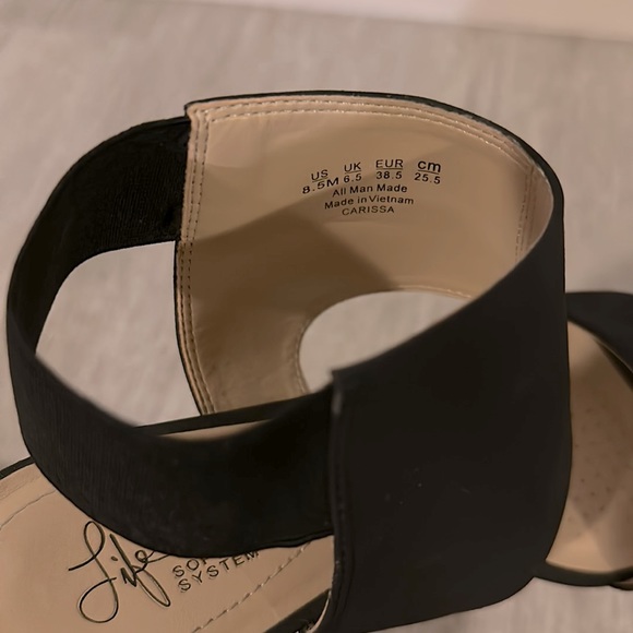 Life Stride Soft System Black Sandal - Picture 4 of 4
